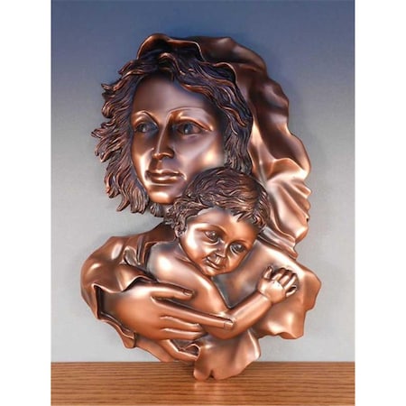 Dwellingdesigns Virgin And Child Hanger Bronze Plated Resin Sculpture DW2619785
